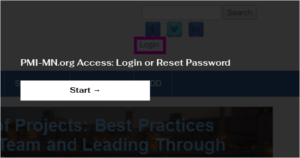 Pmi Access Login Or Reset Password