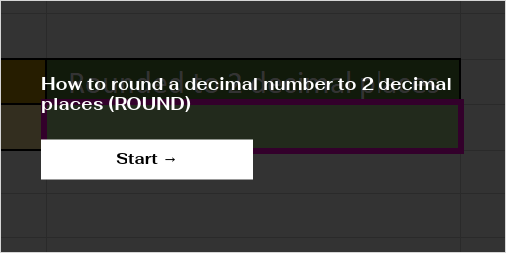 How to round a decimal number to 2 decimal places (ROUND)