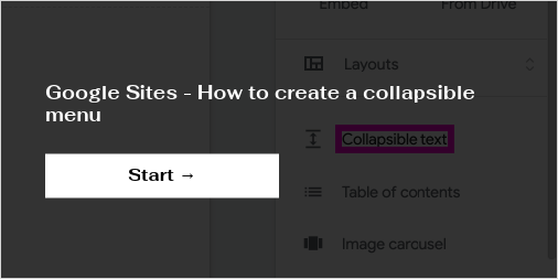 google-sites-how-to-create-a-collapsible-menu