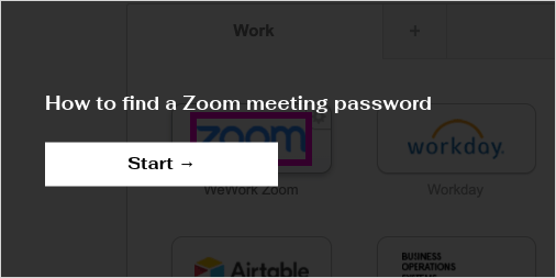 get zoom meeting password from link