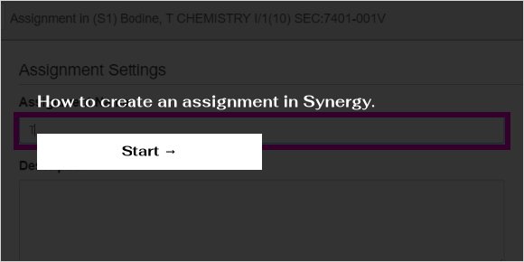 how to copy an assignment in synergy