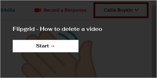 Flipgrid - How to delete a video