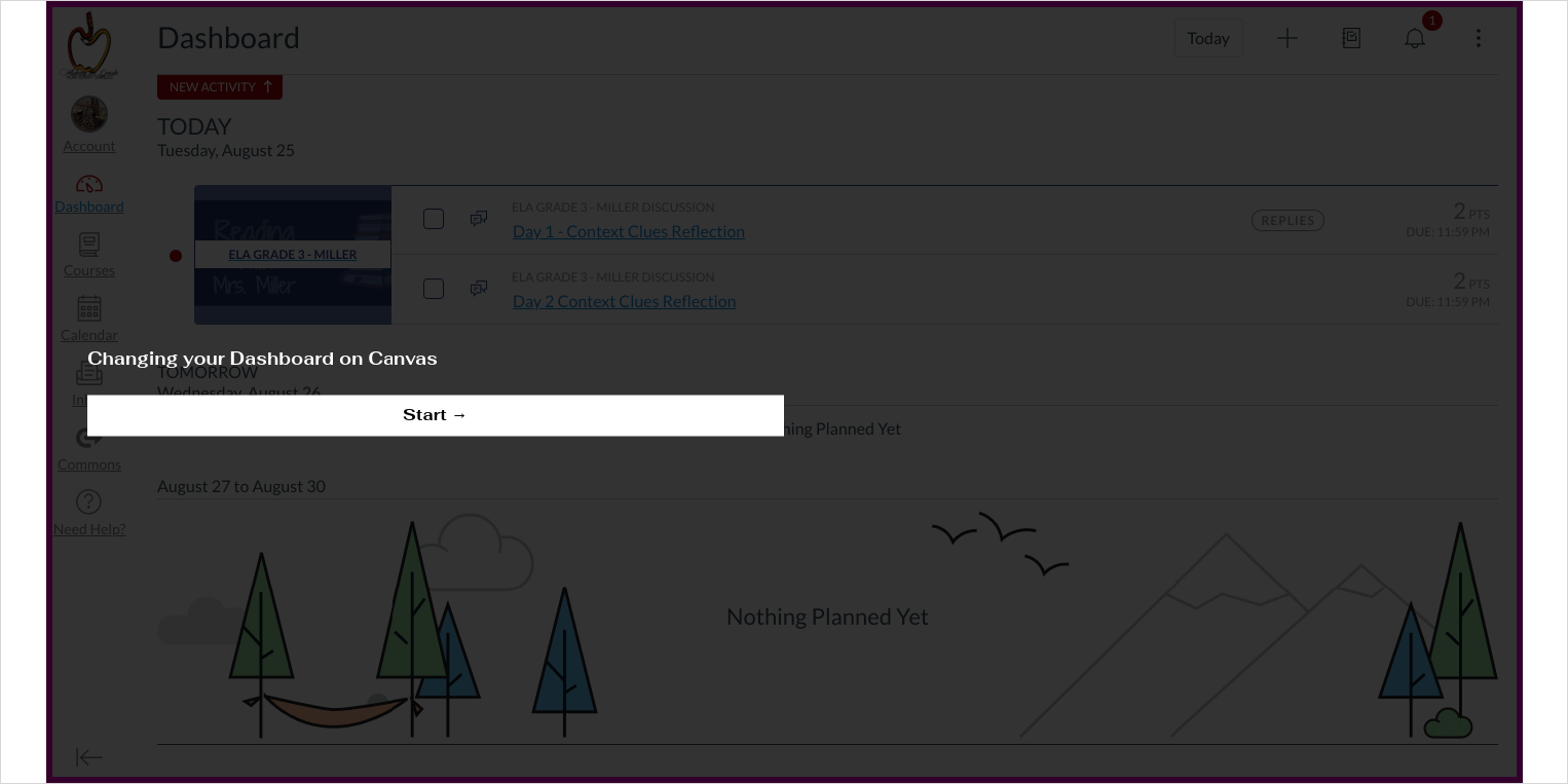 how to add a picture to canvas dashboard