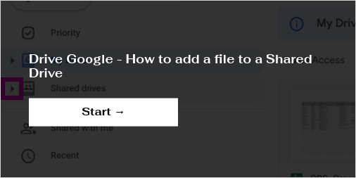 how to add file in shared google drive folder