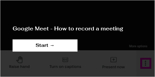 Google Meet - How to record a meeting