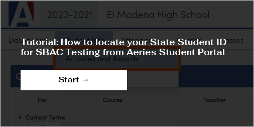 how to find california state student id on aeries