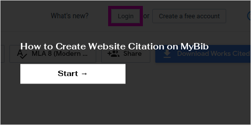 How to Create Website Citation on MyBib