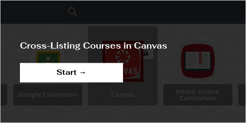 Cross Listing Courses In Canvas 