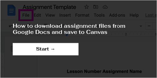 how to download an assignment from canvas