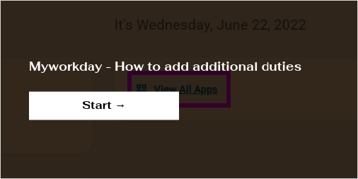 Myworkday - How to add additional duties