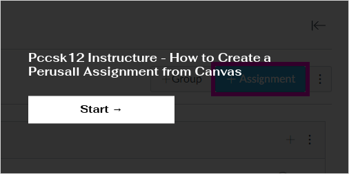 how to create assignment in canvas instructure