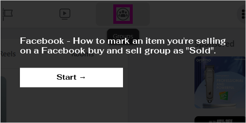 Facebook - How to mark an item you're selling on a Facebook buy