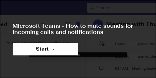 how to mute teams in microsoft teams