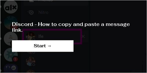 how to copy link in discord server