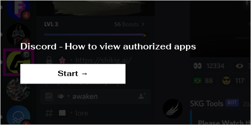 Discord - How to view authorized apps