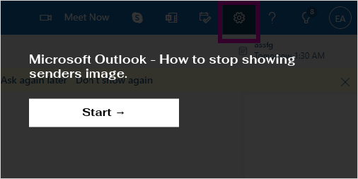 stop sending on behalf of outlook