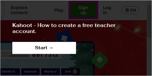 Kahoot - How to create a free teacher account.