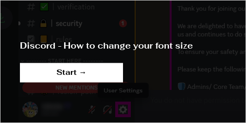 Discord - How to change your font size