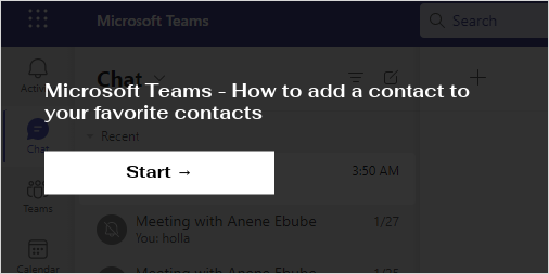 microsoft teams create contact list