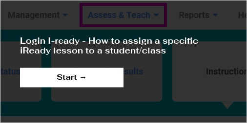 how to assign assignments in iready